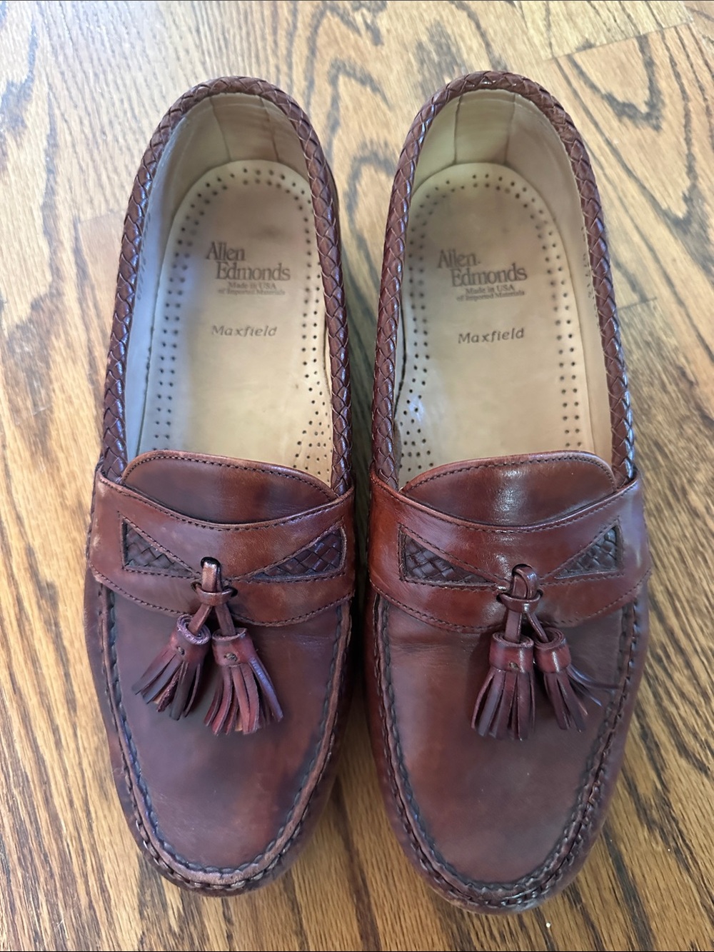 Allen Edmonds Brown Leather Tassel Loafers